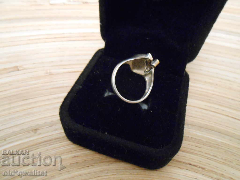 Auction  Exquisite designer silver ring Diamond Silver 925 + AU