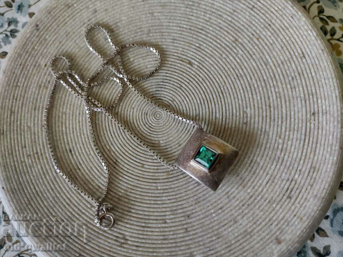 Delivery of LUXURIOUS designer necklace silver, stamp Delivery of LUXURIOUS designer necklace silver, stamp