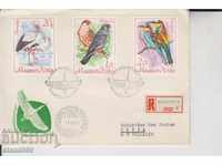 First day Envelope Birds Registered mail