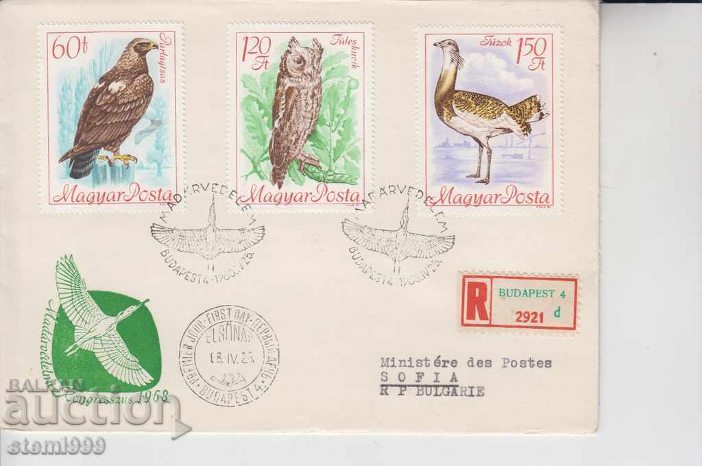 First day Envelope Birds Registered mail