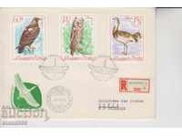 Първодневен Пощенски плик Птици Препоръчана поща