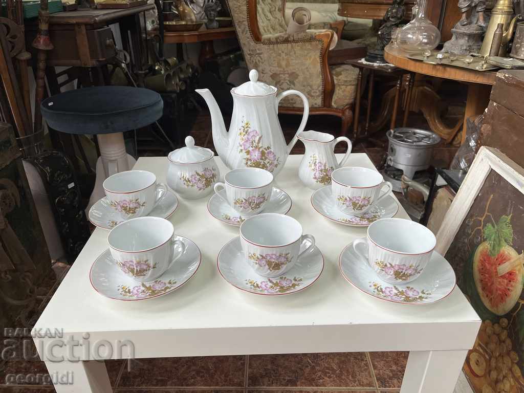 Bulgarian porcelain tea set №1502