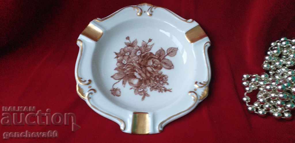 Livrarea Scrumieră cu aur decorat, „Trandafir” - Bavaria, semnătură