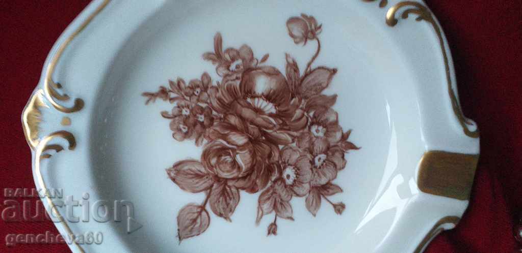 Scrumieră cu aur decorat, „Trandafir” - Bavaria, semnătură - 5