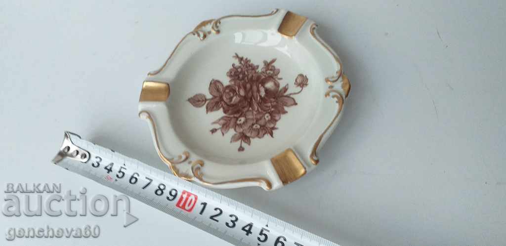 Scrumieră cu aur decorat, „Trandafir” - Bavaria, semnătură - 6 Scrumieră cu aur decorat, „Trandafir” - Bavaria, semnătură - 6