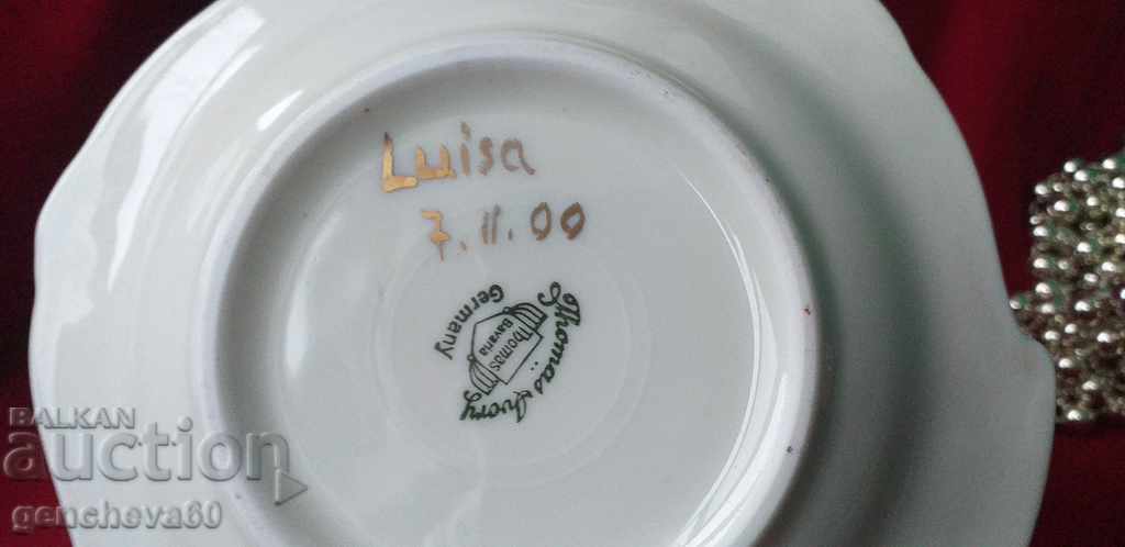 Scrumieră cu aur decorat, „Trandafir” - Bavaria, semnătură - 7