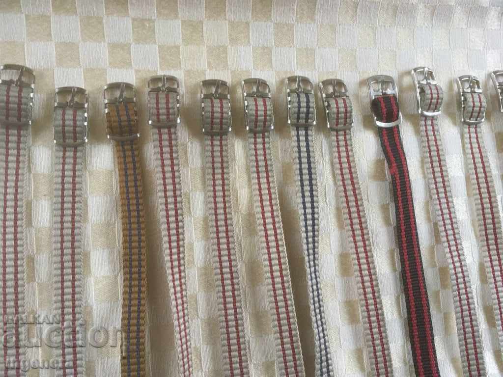 STRAP FOR WOMEN'S WATCH PERLON TEXTILE NEW-12 PCS - 5 STRAP FOR WOMEN'S WATCH PERLON TEXTILE NEW-12 PCS - 5
