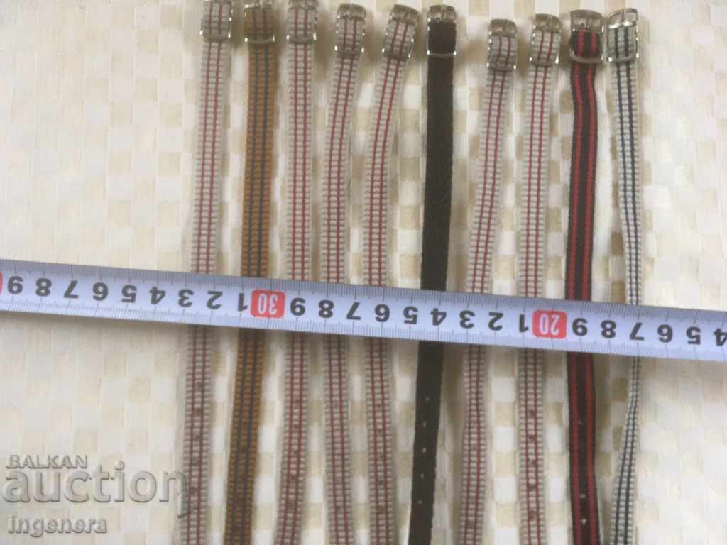 STRAP FOR WOMEN'S WATCH PERLON TEXTILE NEW-10 PCS with price 16.00 BGN | € 8.18 STRAP FOR WOMEN'S WATCH PERLON TEXTILE NEW-10 PCS with price 16.00 BGN | € 8.18