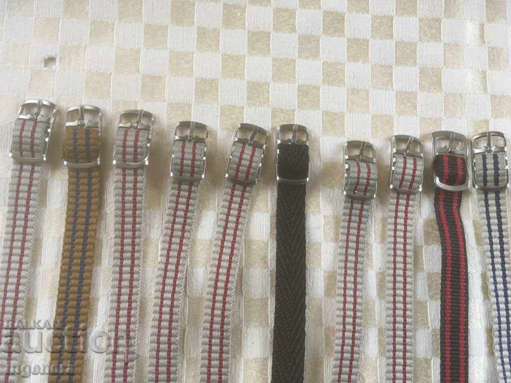 Auction STRAP FOR WOMEN'S WATCH PERLON TEXTILE NEW-10 PCS Auction STRAP FOR WOMEN'S WATCH PERLON TEXTILE NEW-10 PCS