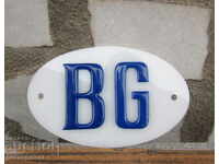 BG old car emblem sign for retro car automobile