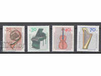 1973. ГФР. Благотворителни марки - Музикални инструменти.