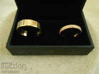 Engagement Gold ring 2 pieces Gold 585 Diamonds CERTIFICATE