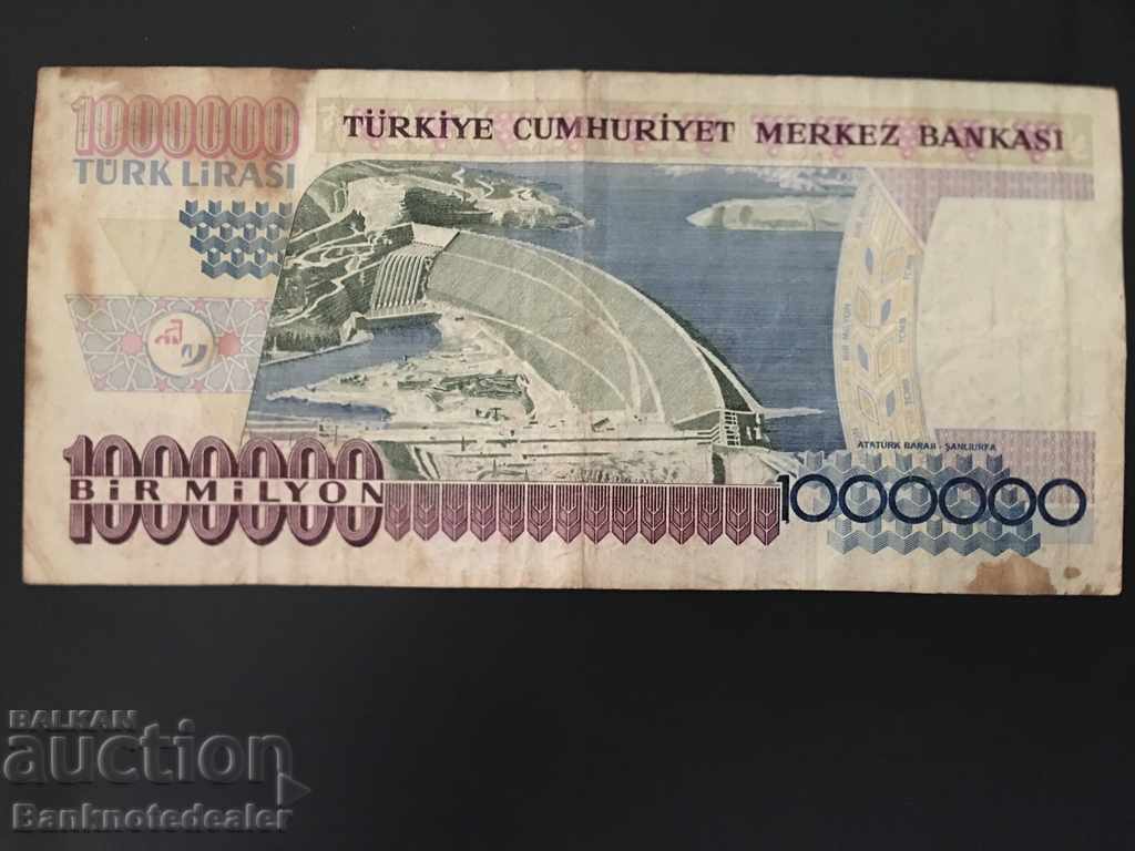 Turkey 1000000 Lirasi 1970 (2002) Pick 213 Ref 1424 with price 8.00 BGN | € 4.09 Turkey 1000000 Lirasi 1970 (2002) Pick 213 Ref 1424 with price 8.00 BGN | € 4.09