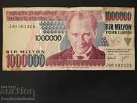 Turkey 1000000 Lirasi 1970 (2002) Pick 213 Ref 1424