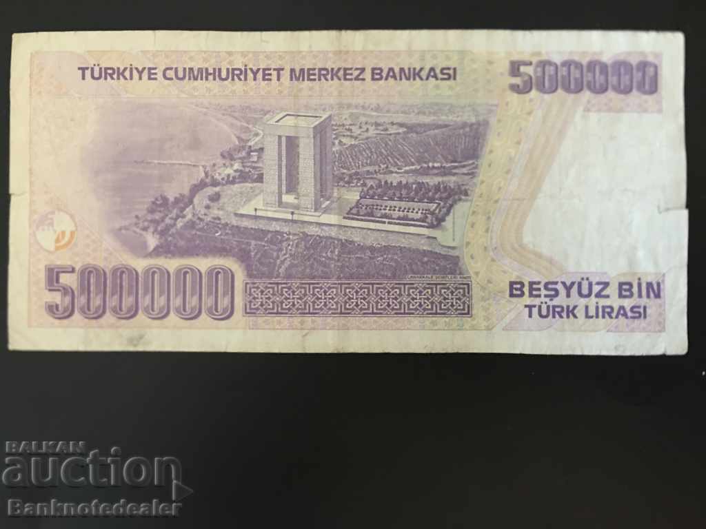 Turkey 500000 Lira 1970 1998 Prefix L Pick 212 Ref 6507 with price 3.50 BGN | € 1.79 Turkey 500000 Lira 1970 1998 Prefix L Pick 212 Ref 6507 with price 3.50 BGN | € 1.79