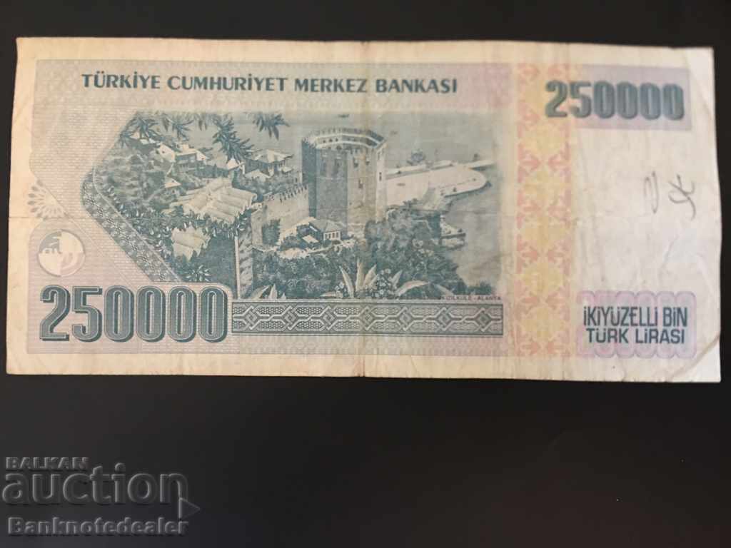 Turkey 250000 Lirasi 1970 (1998) Pick 211 Ref 8495 with price 3.00 BGN | € 1.53