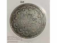 Ottoman Empire 20, Korusha 1277-1861 Silver! Έτος 8
