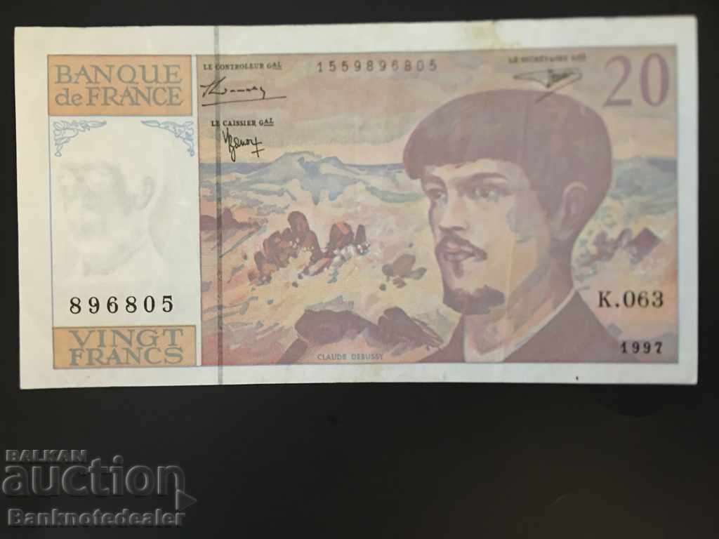 France 20 Francs 1997 Pick 151a Ref 6805