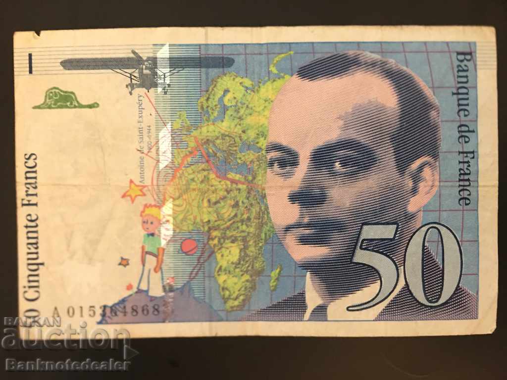 France 50 Francs 1994 Pick 157 Ref 4868