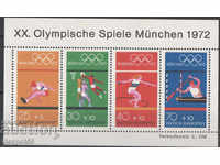 1972. GFR. Jocurile Olimpice - Munchen, Germania. Bloc.