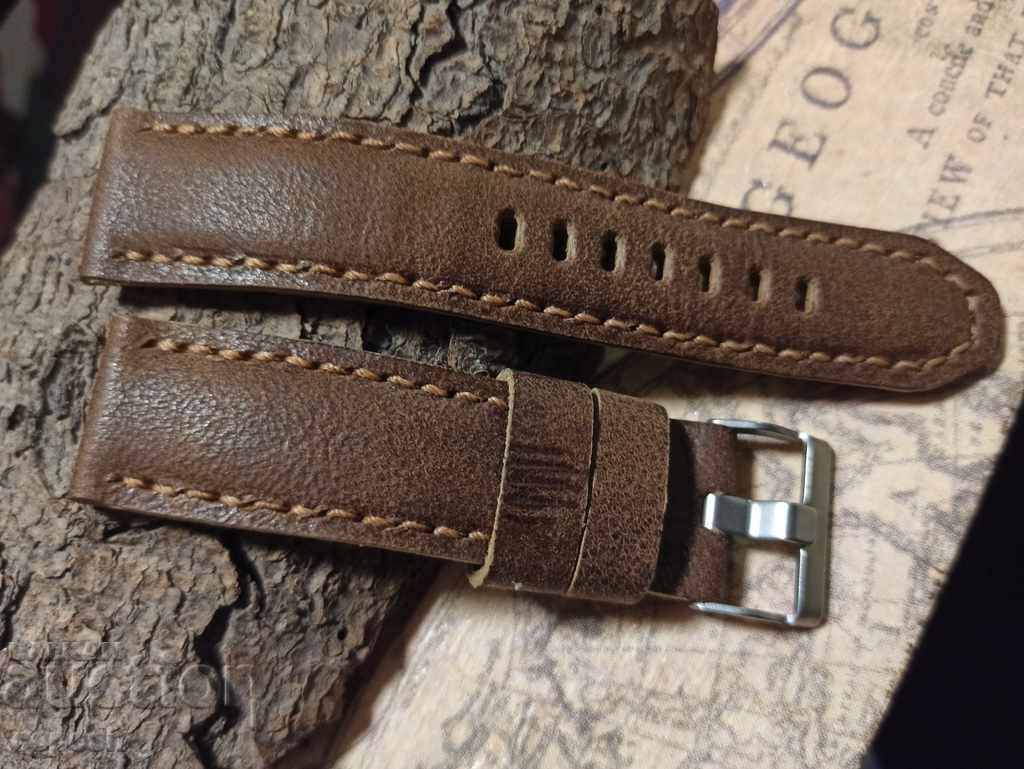 Leather watch strap 22mm Genuine leather handmade 760 with price 40.00 BGN | € 20.45 Leather watch strap 22mm Genuine leather handmade 760 with price 40.00 BGN | € 20.45