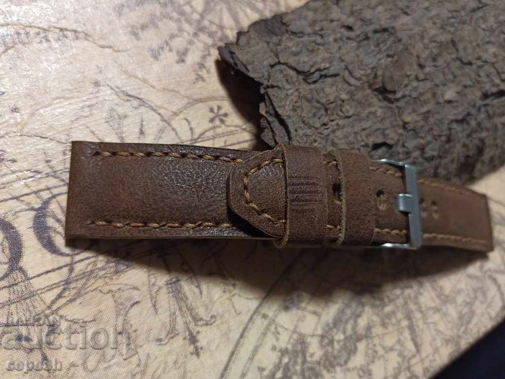 Delivery of Leather watch strap 22mm Genuine leather handmade 760 Delivery of Leather watch strap 22mm Genuine leather handmade 760