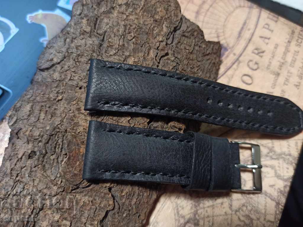 Leather watch strap 22mm Genuine leather by hand 768 with price 35.00 BGN | € 17.90 Leather watch strap 22mm Genuine leather by hand 768 with price 35.00 BGN | € 17.90