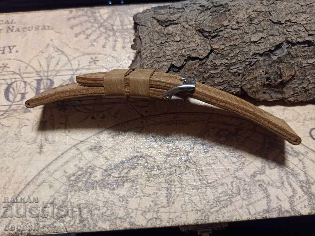 Leather watch strap 22mm Genuine leather by hand 775 - 6 Leather watch strap 22mm Genuine leather by hand 775 - 6