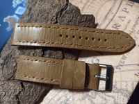 Leather watch strap 22mm Genuine leather by hand 775