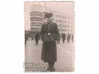 1957 OLD PHOTO USSR GORKY SOLDIER IN OVERCOAT A922