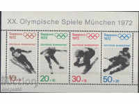 1971. Germania. Jocurile Olimpice de iarnă - Sapporo, Japonia. bloc