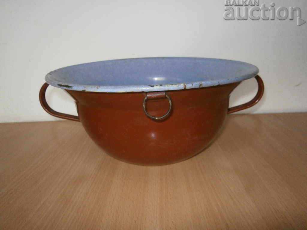 Auction Ancient primitive enameled vessel Auction Ancient primitive enameled vessel