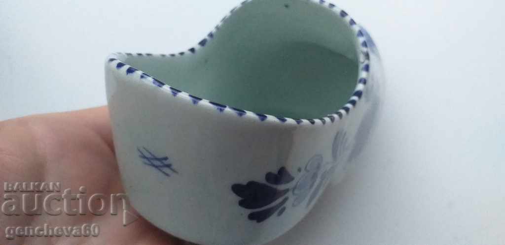 Licitație Papuci vintage, pantof, „Delet Blue” pentru decorarea peretelui