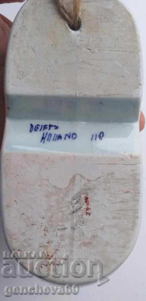 Livrarea Papuci vintage, pantof, „Delet Blue” pentru decorarea peretelui