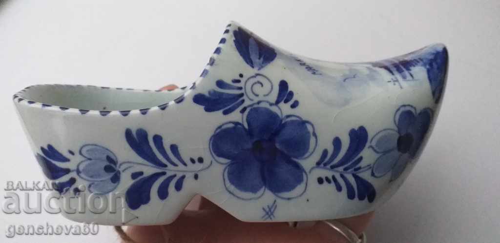 Papuci vintage, pantof, „Delet Blue” pentru decorarea peretelui - 5