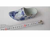 Vintage slipper, shoe, "Delet Blue" for wall