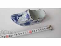 Vintage slipper, shoe, "Delet Blue" for wall decoration
