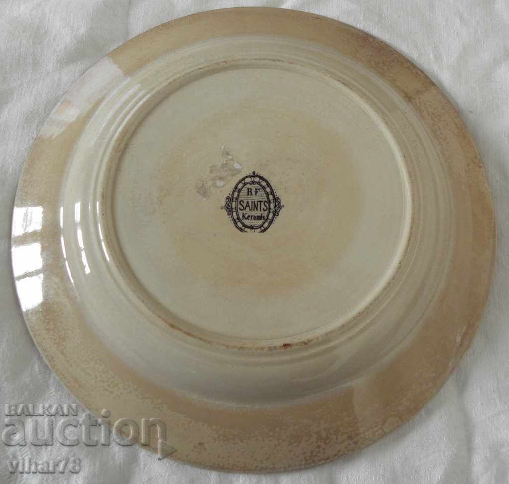 old plate with ecclesiastical motifs - 7