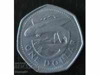 1 dollar 1994, Barbados
