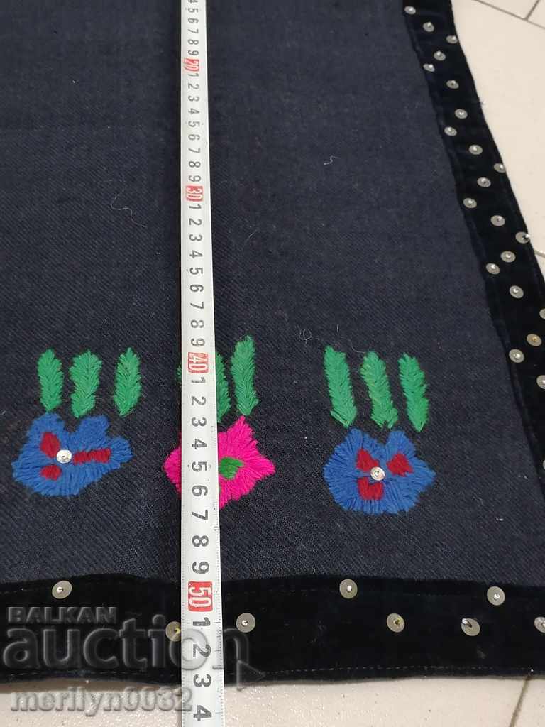 Old woven embroidered embroidered apron with tinsel wear sukman - 5