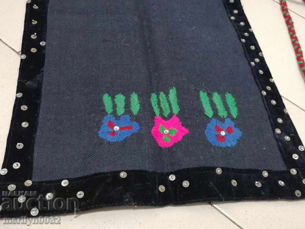 Old woven embroidered embroidered apron with tinsel wear sukman - 6