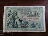 Reich banknote - Germany - 5 stamps 1904