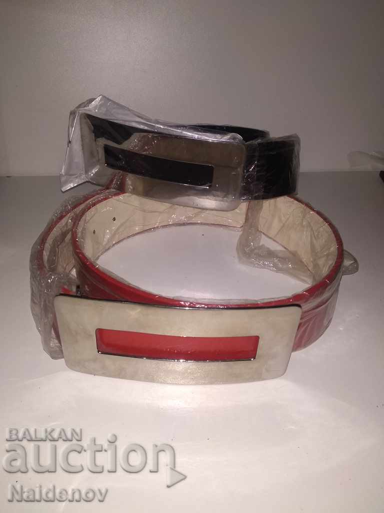 Women's leather belts 2 pcs. New Women's leather belts 2 pcs. New