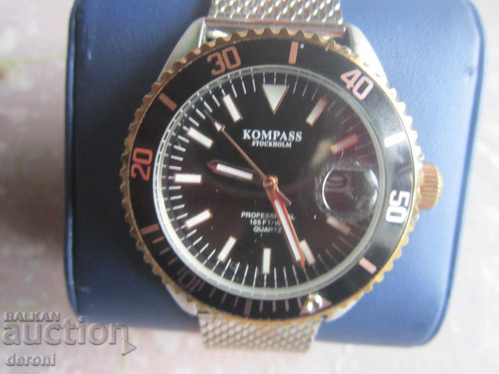 Unique Kompas Stockholm watch with price 400.00 BGN | € 204.52 Unique Kompas Stockholm watch with price 400.00 BGN | € 204.52