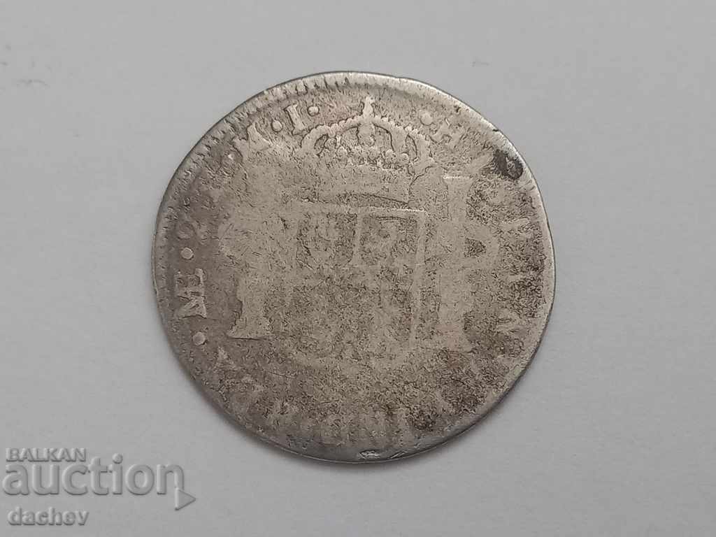 Rare Old Spain Mexico 1784 Silver Coin