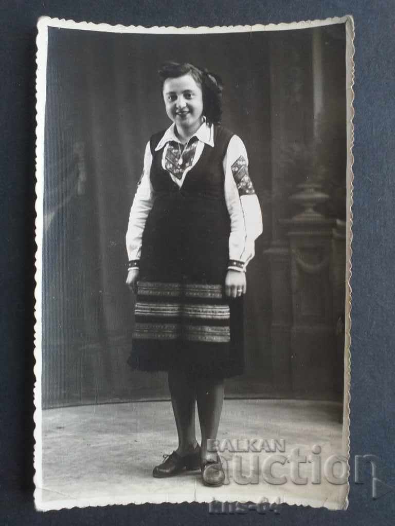 Costum Samokov Fotografie veche de carte poștală - 1943