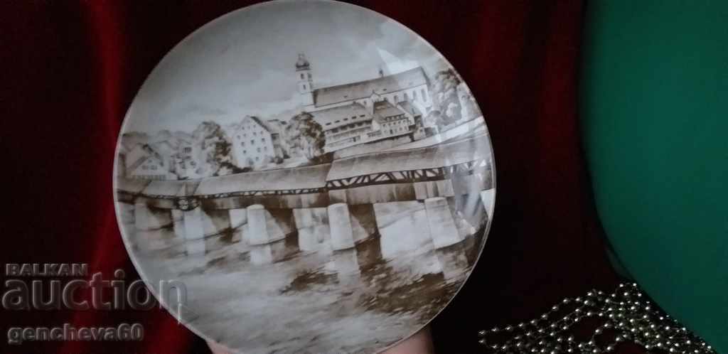 1988г,,Стария мост" порцеланова чиния за колекция - 5
