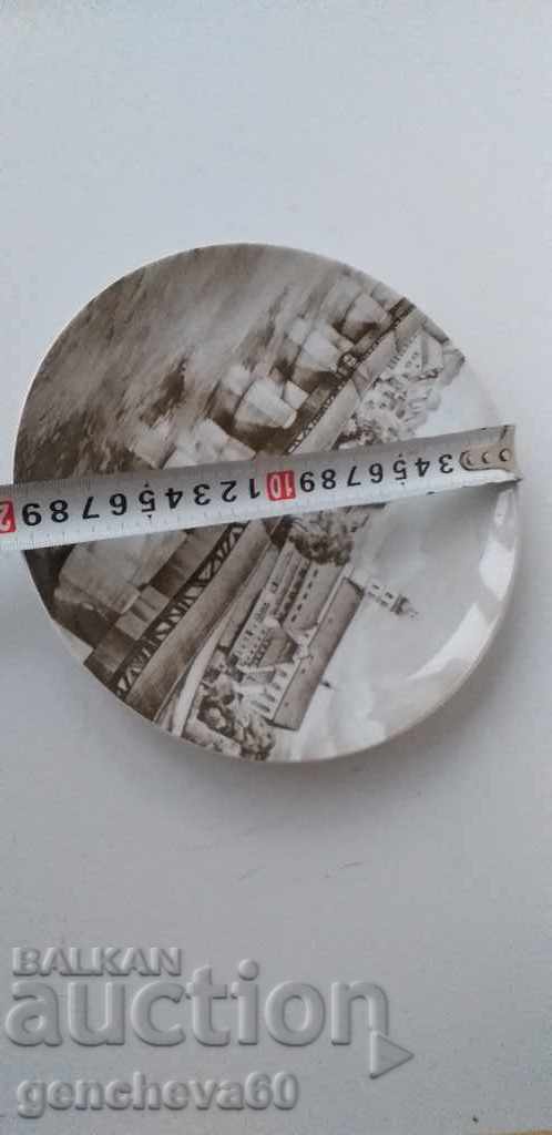 1988г,,Стария мост" порцеланова чиния за колекция - 6