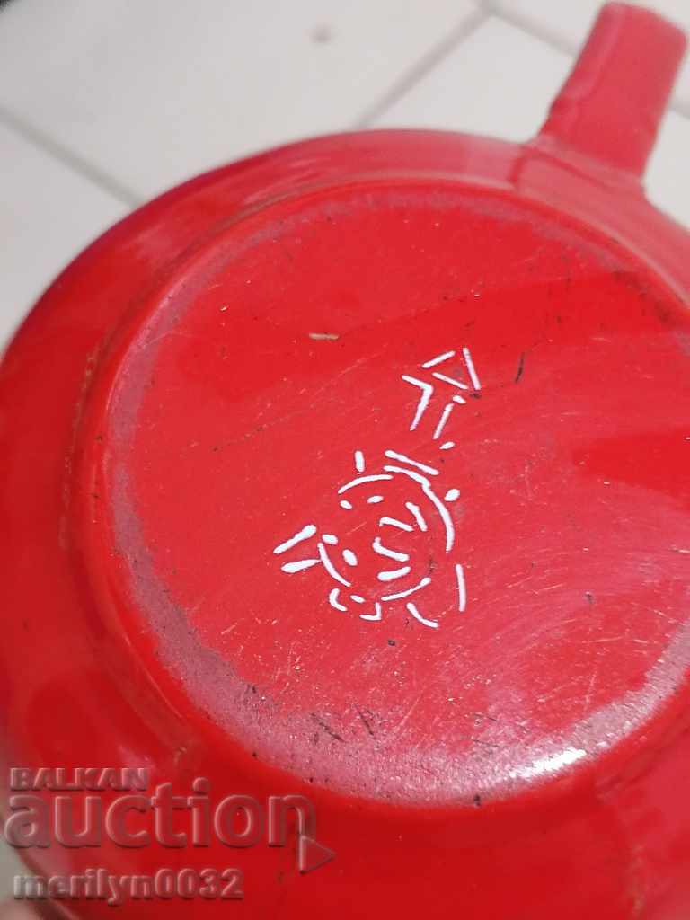 Παλιά εμαγιέ σκάφος βραστήρα βραστήρα κατσαρόλα με σμάλτο - 6 Παλιά εμαγιέ σκάφος βραστήρα βραστήρα κατσαρόλα με σμάλτο - 6