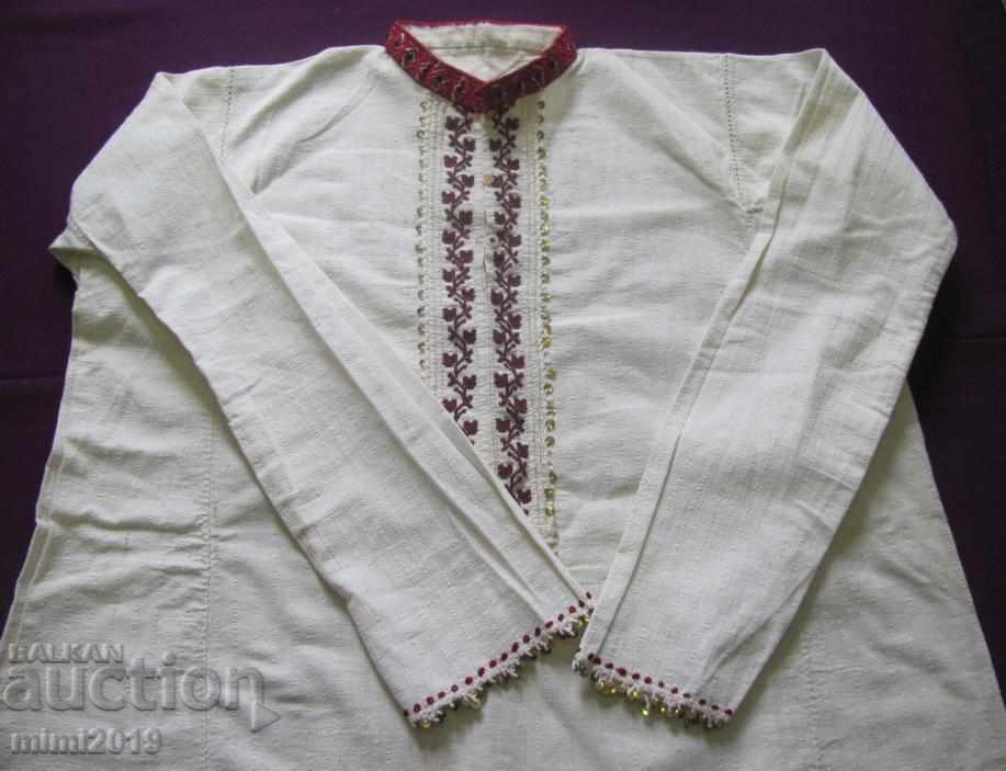 19th Century Folk Art Men's Cotton Shirt - 7 19th Century Folk Art Men's Cotton Shirt - 7